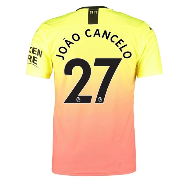 Camiseta Manchester City NO.27 Cancelo 3ª 2019/20 Naranja